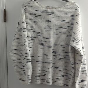 The Loft Women's Sweater Marled Gray/Cream
